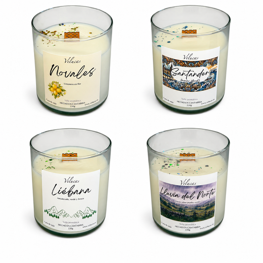 Pack Colección Cantabria- 4 velas