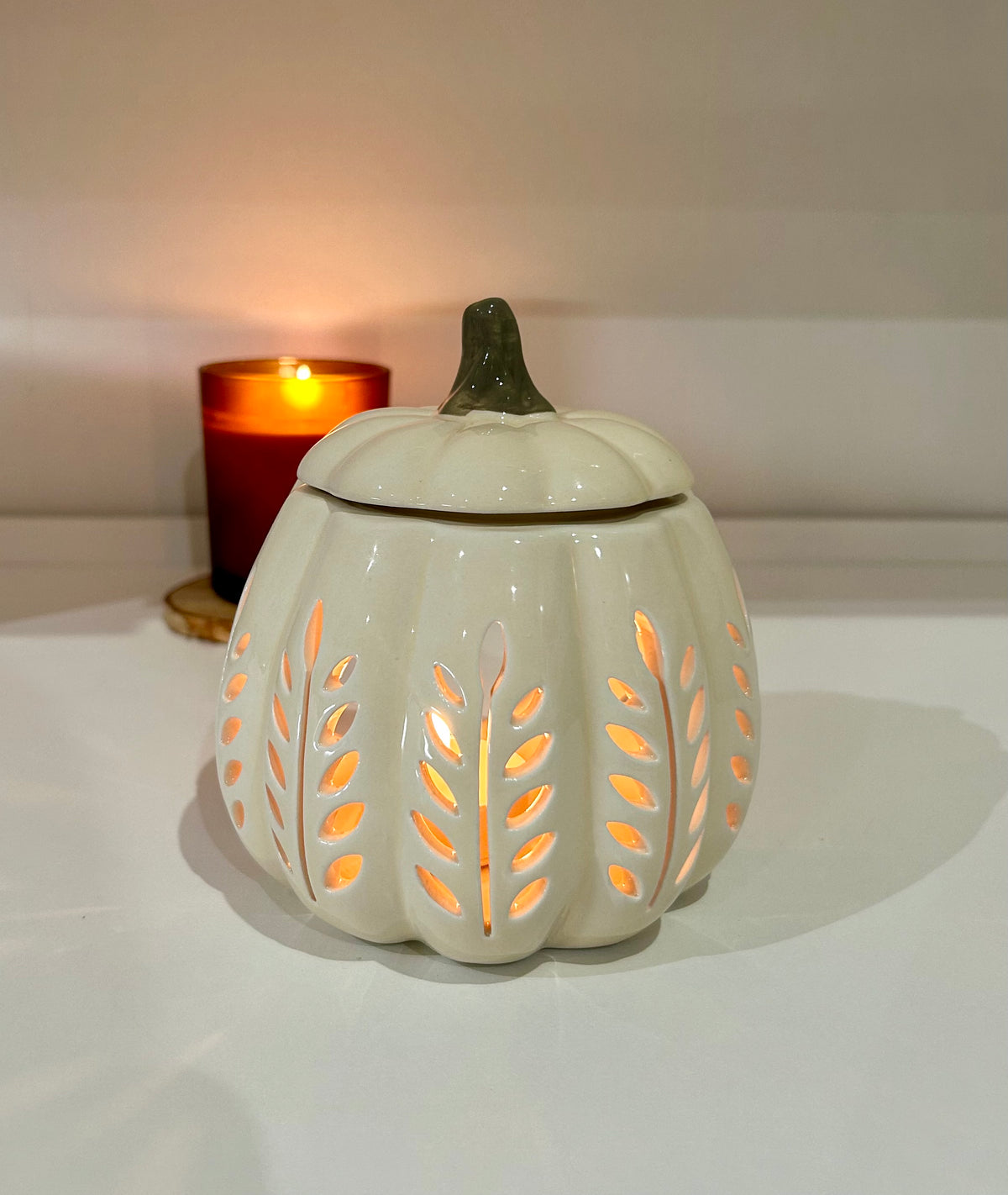 Calabaza blanca - Quemador de cera