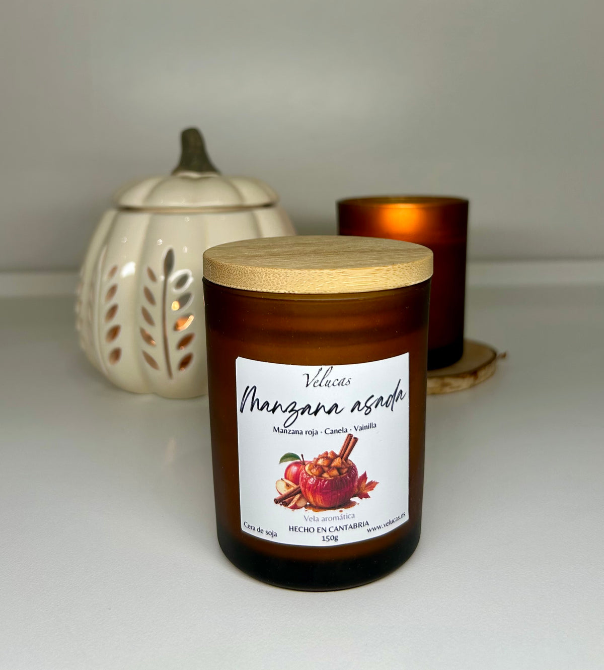 Vela Manzana asada