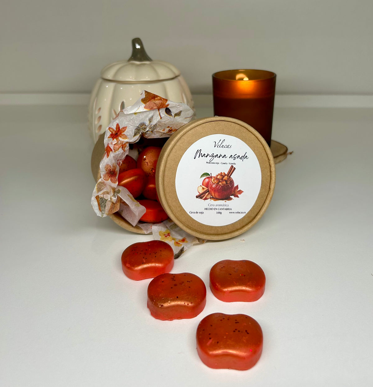 Manzana asada - Figuras aromáticas