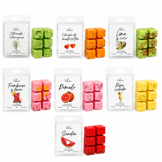 Pack Colección de verano- 7 ceras aromáticas